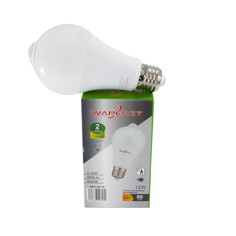 Foco Wanergy led 9w sensor de movimiento