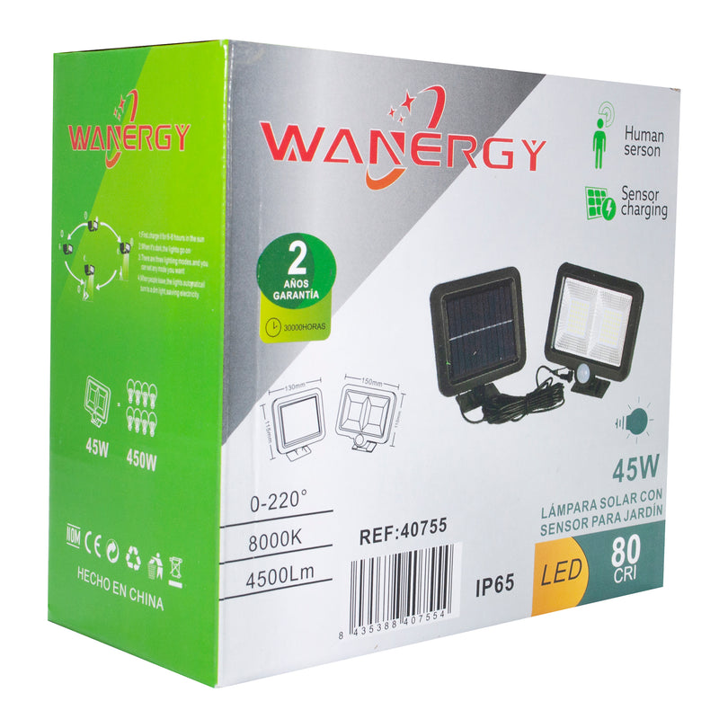 Reflector Wanergy led 45w solar