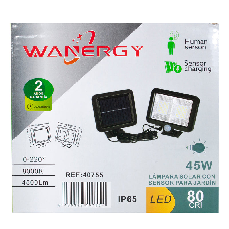 Reflector Wanergy led 45w solar