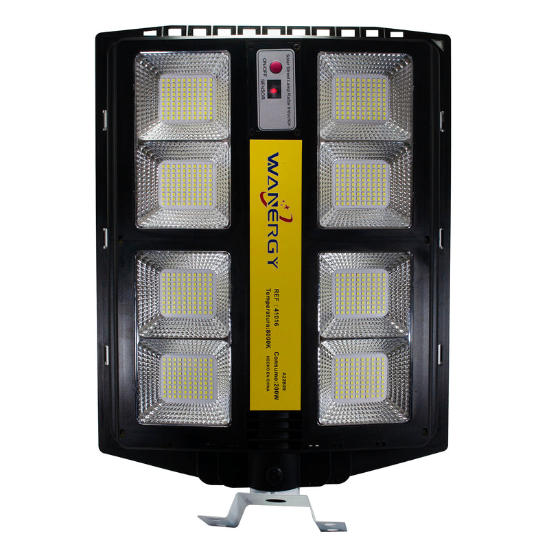 SUBURBANA WANERGY LED 200W SOLAR CON POSTE