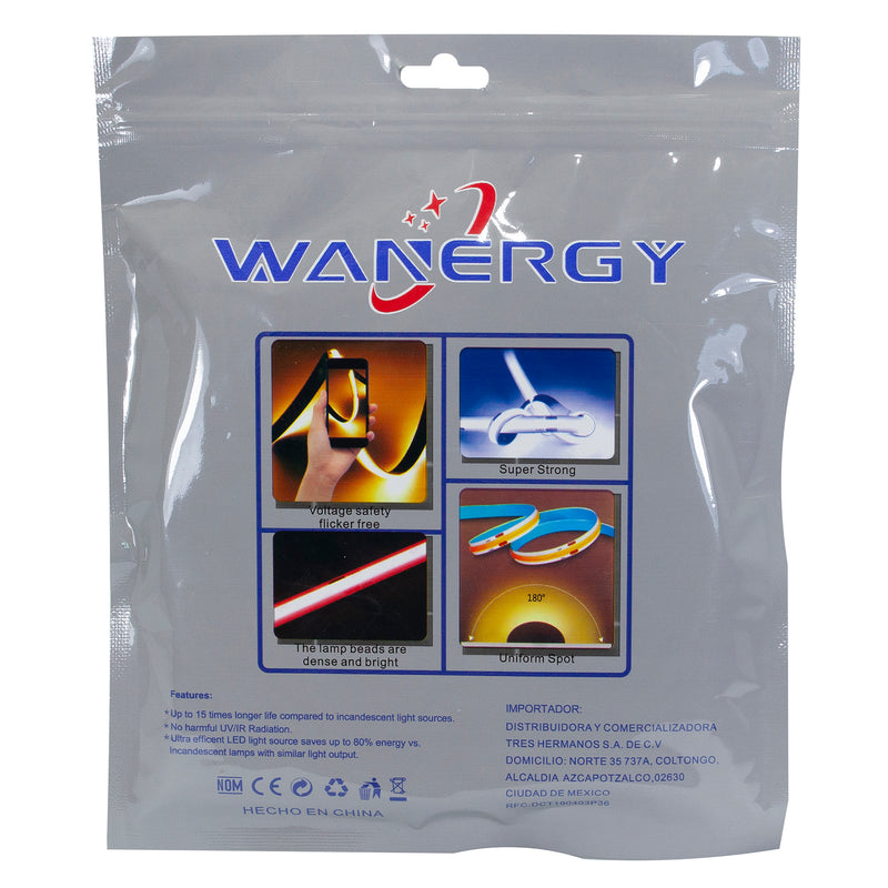 TIRA WANERGY LED 2835-12D LUZ NEGRA UV