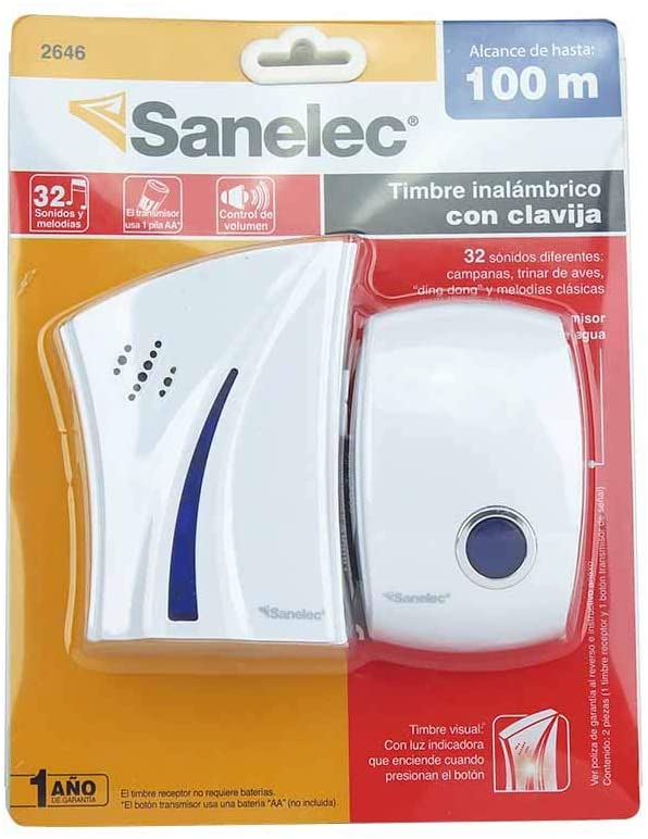 Timbre Sanelec inalambrico 32 melodias