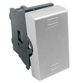 Botón Leviton modular para timbre 16a 250v negro