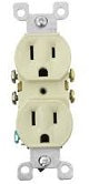 Contacto Leviton modular aterrizado marfil - La nueva eléctrica