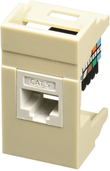 Módulo Leviton modular datos rj45 cat 5 marfil