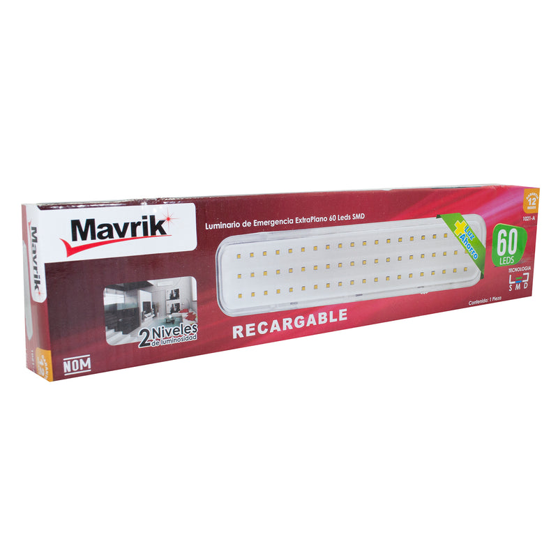 Lámpara mavrik de emergencia portátil 60 leds.