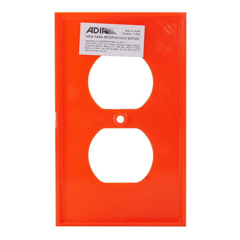 PLACA ADIR DUPLEX NARANJA