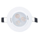 Empotrado Adir dirigible LED carcasa blanca 3x1W cálido - La nueva eléctrica