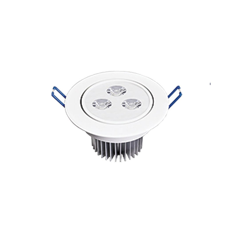 Empotrado Adir dirig.led. carcasa bca 3x1w.cálido