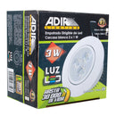Empotrado Adir dirigible LED carcasa blanca 3x1W cálido - La nueva eléctrica