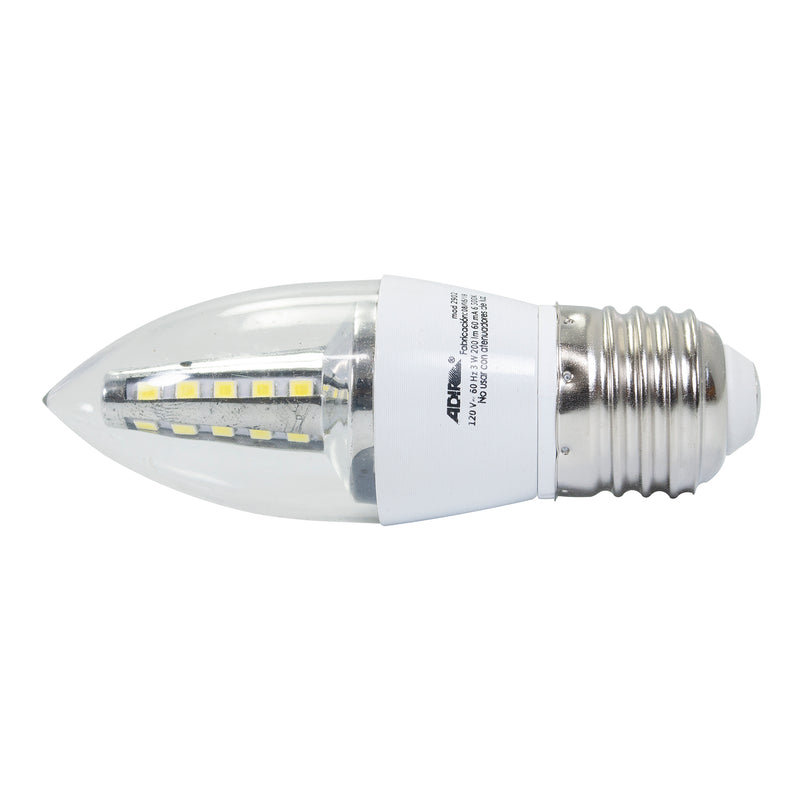 Foco Adir t/vela led 3 watts e27 blanco frío