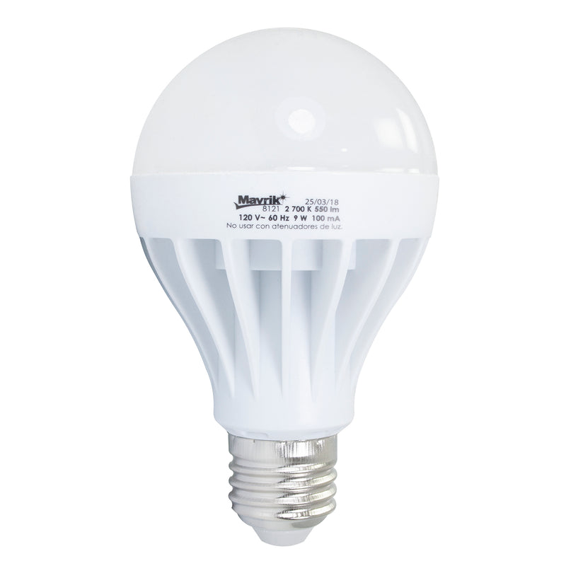 Foco Adir mavrik led t/bulbo 9 watts b.c.