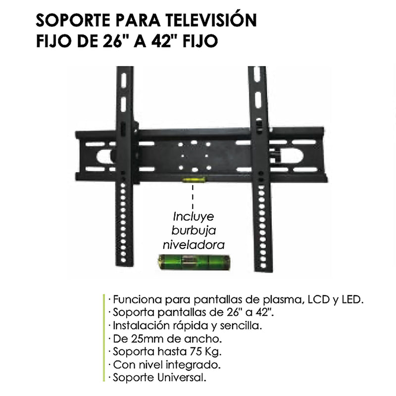 Soporte Adir universal 26 a 42 fijo