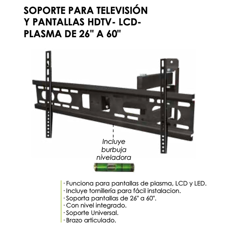 Soporte Adir tv plana lcd/plasma 26-60