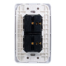 Placa Adir Capri armada con 2 apagadores sencillos - La nueva eléctrica