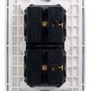 Placa Adir Capri armada con 2 apagadores sencillos - La nueva eléctrica
