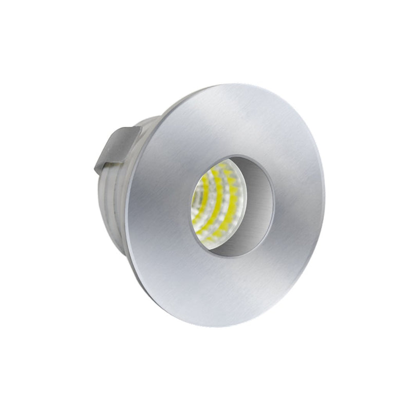 Miniempotrado Adir led circular satín 3 watts frío mr11