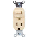 Apagador y contacto Adir vertical p/placa - La nueva eléctrica