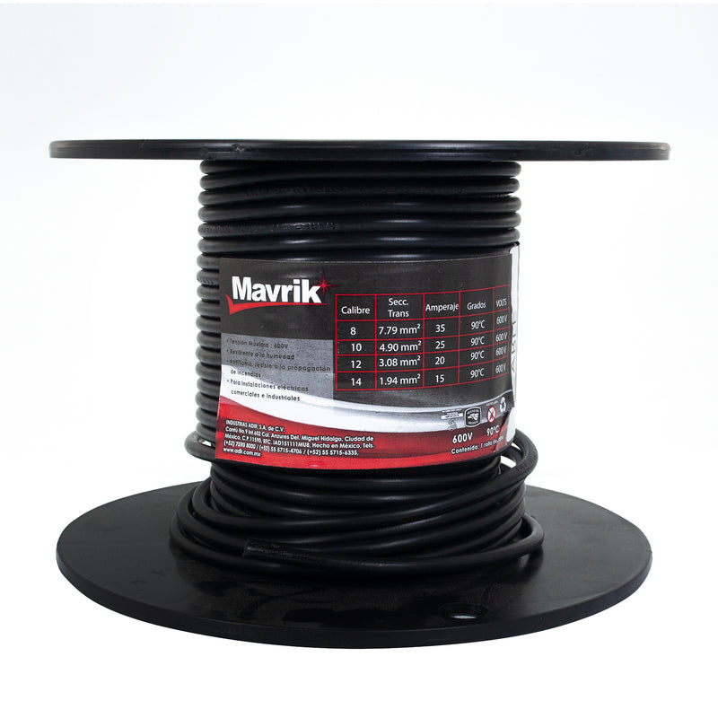 Cable mavrik cal. 10 negro 25 mts.