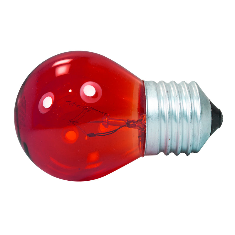 Foco Adir bola 7 watts rojo incandescente