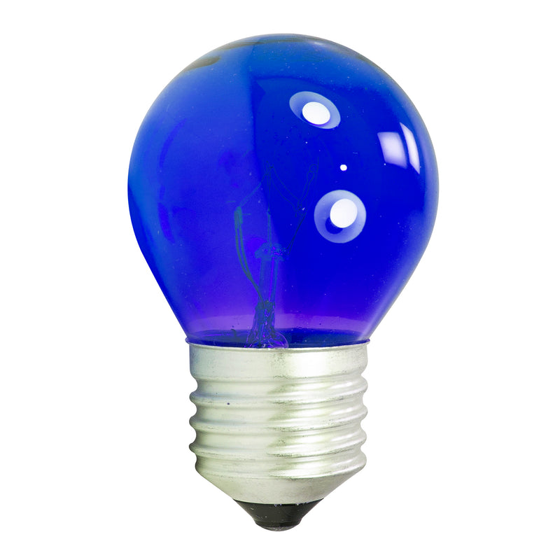 Foco Adir bola 7 watts azul incandecente