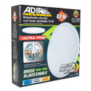 Empotrado Adir LED redondo 12w blanco cálido base ajustable - La nueva eléctrica