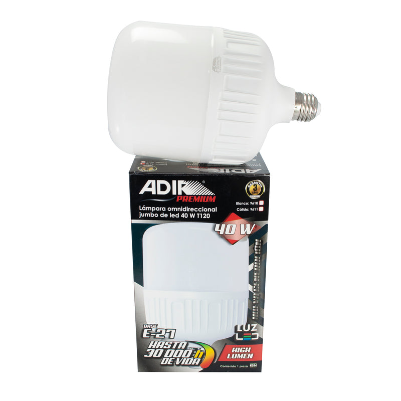 Foco Adir bulbo omnidireccional led 40w