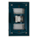 Placa HUH aluminio 1 módulo telefónico - La nueva eléctrica