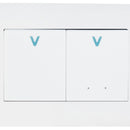 Placa Lucek con apagador sencillo y escalera blanco - La nueva eléctrica