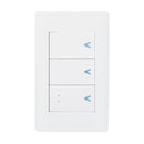 Placa Lucek con 2 apagadores sencillos y 1 escalera blanco - La nueva eléctrica
