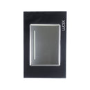 Placa Lucek 1 apagador sencillo de 3 módulos cristal espejo - La nueva eléctrica