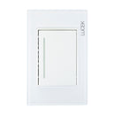 Placa Lucek colors apagador sencillo blanco - La nueva eléctrica