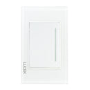 Placa Lucek crystal apagador escalera blanco/blanco - La nueva eléctrica