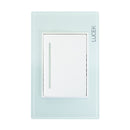 Placa Lucek crystal apagador escalera crystal/blanco - La nueva eléctrica