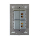 Placa Lucek colors c/2 apagadores sencillos blanco - La nueva eléctrica