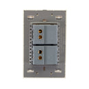 Placa Lucek colors c/2 apagadores sencillos hueso - La nueva eléctrica