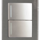 Placa Lucek metal 2 apagadores sencillos plata - La nueva eléctrica