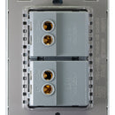 Placa Lucek metal 2 apagadores sencillos plata - La nueva eléctrica