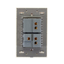 Placa Lucek crystal apagador sencillo/escalera dorado/marfil - La nueva eléctrica