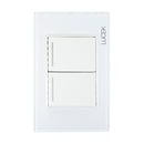 Placa Lucek colors apagador sencillo/escalera blanco - La nueva eléctrica