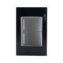 Placa Lucek colors apagador sencillo/escalera negro - La nueva eléctrica