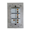 Placa Lucek metal 2 apagadores sencillo 1 apagador escalera plata - La nueva eléctrica