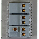 Placa Lucek metal 2 apagadores sencillo 1 apagador escalera anonizado - La nueva eléctrica
