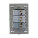 Placa Lucek crystal c/3 apagadores sencillo crystal/blanco - La nueva eléctrica