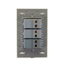 Placa Lucek colors c/3 apagadores sencillos hueso - La nueva eléctrica