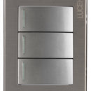 Placa Lucek metal 3 apagadores sencillos plata - La nueva eléctrica