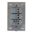 Placa Lucek crystal c/2 apagadores sencillo y escalera blanco/blanco - La nueva eléctrica