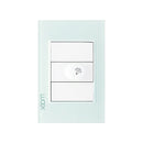 Placa Lucek crystal dimmer crystal/blanco