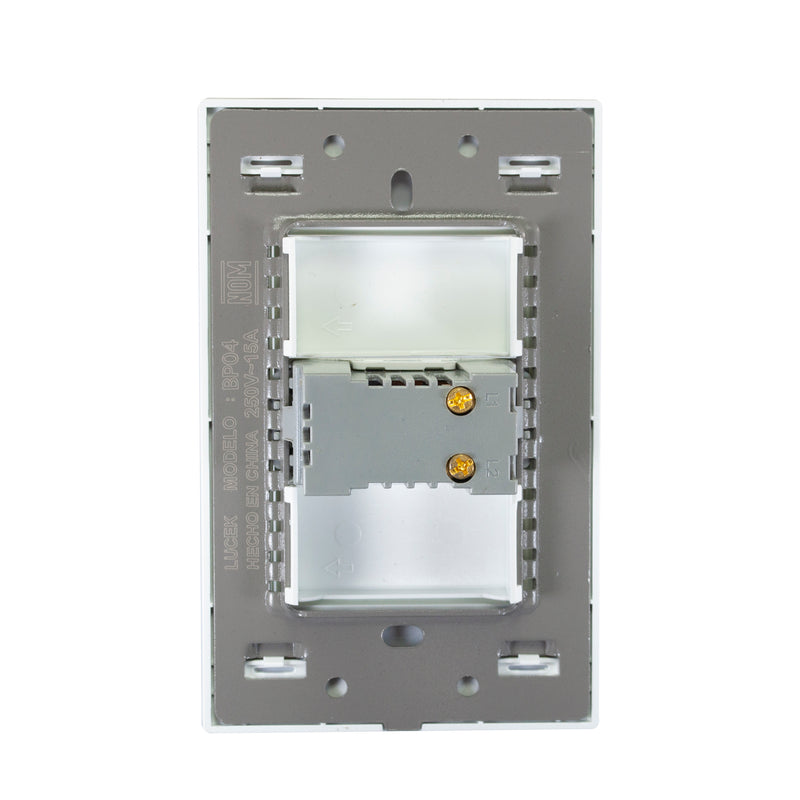 Placa Lucek crystal dimmer crystal/blanco