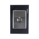 Placa Lucek dimmer cristal espejo negro - La nueva eléctrica